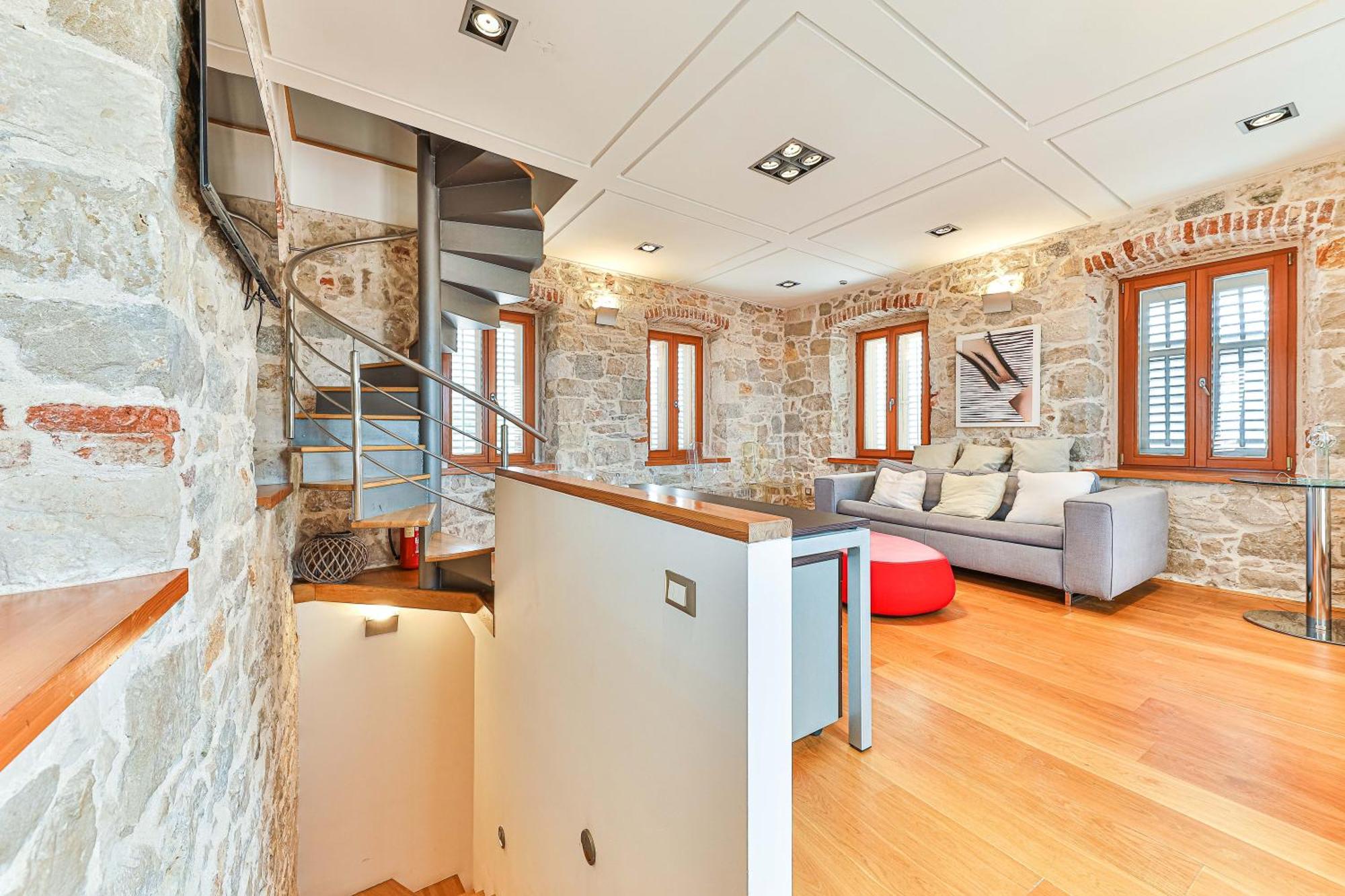 Ferienwohnung Augubio Penthouse Split Exterior foto